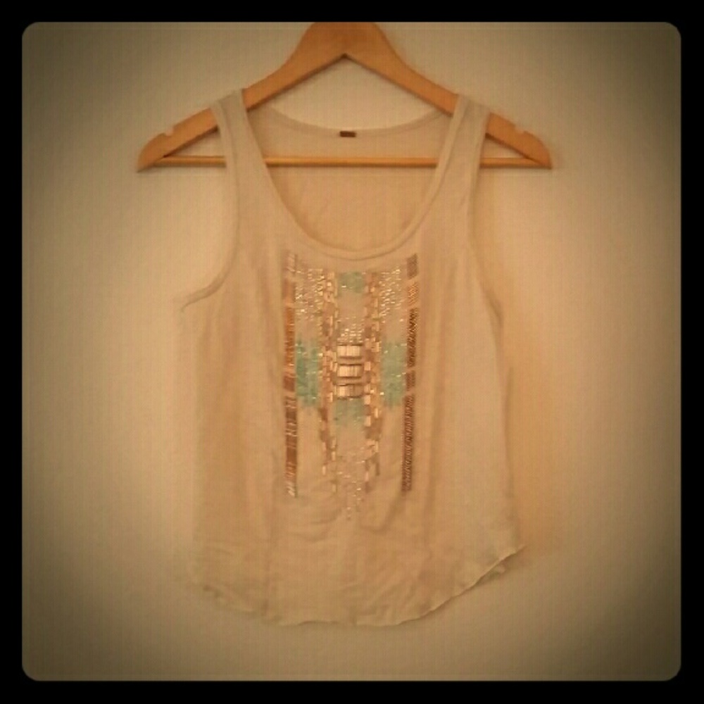 Free People Beaded Tank