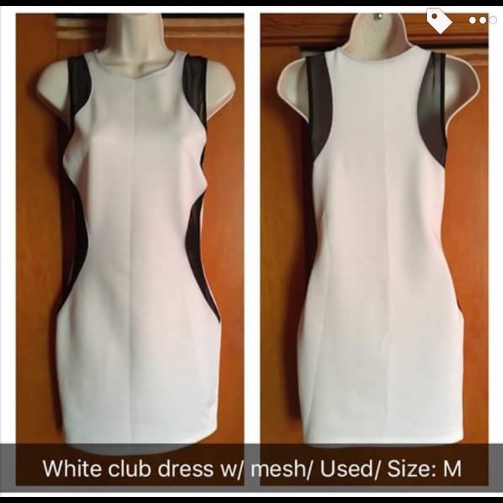 Black and white club dress