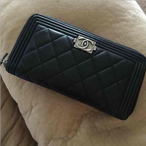 Authentic Chanel le boy wallet