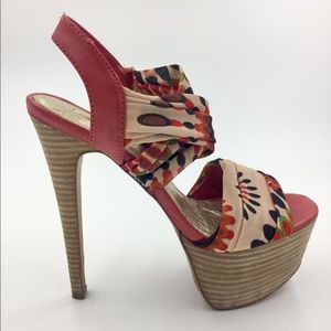 High heels sandals