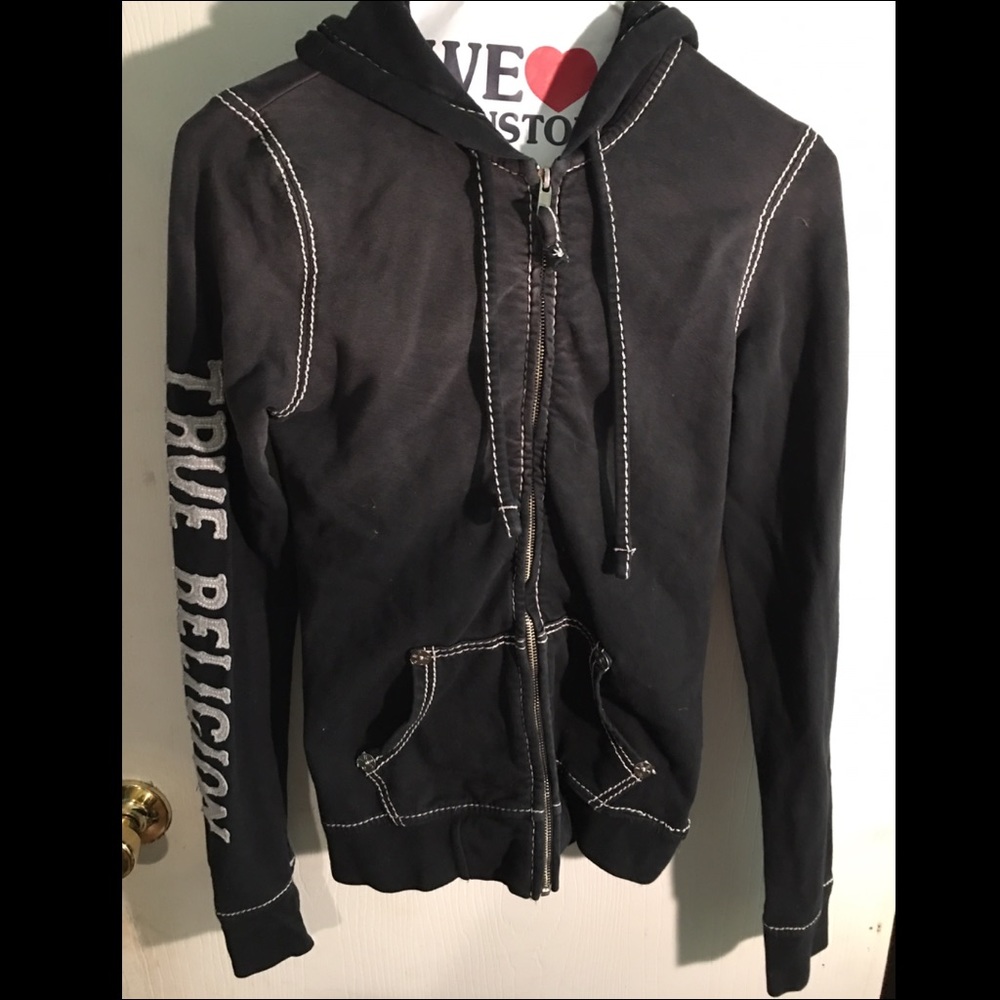 True religion zip up hoodie
