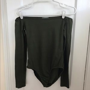Charlotte Russe olive bodysuit