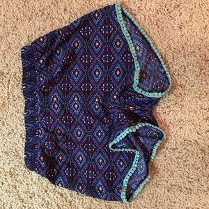 Aztec printed shorts. Size SMALL