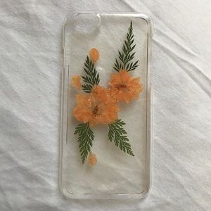 Clear Pressed Flower iPhone 6 Case