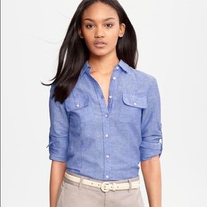 Size 10 Banana Republic chambray shirt