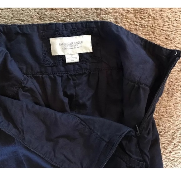 American Eagle Outfitters Navy Blue Skirt Size 4 - Picture 2 of 4