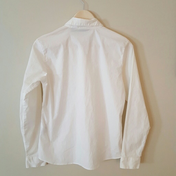 Long sleeve white button-up shirt - Picture 3 of 3