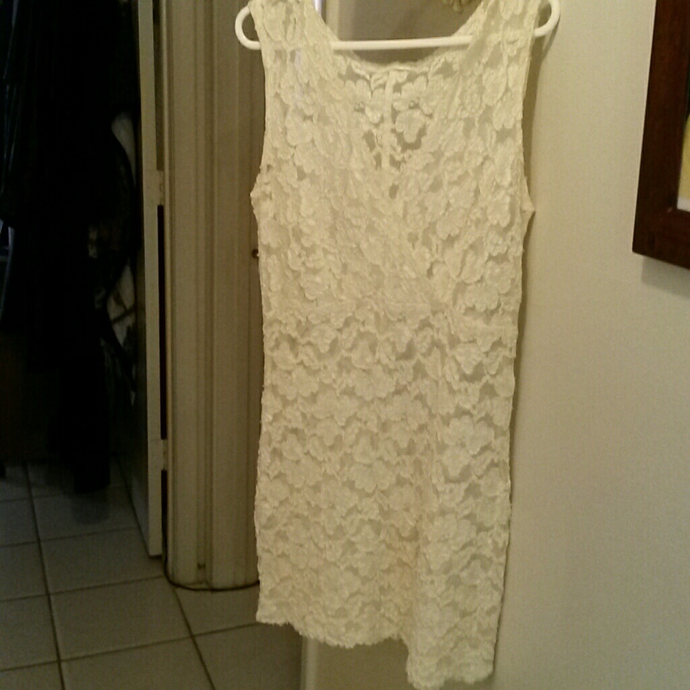 Cream color lace top or dress