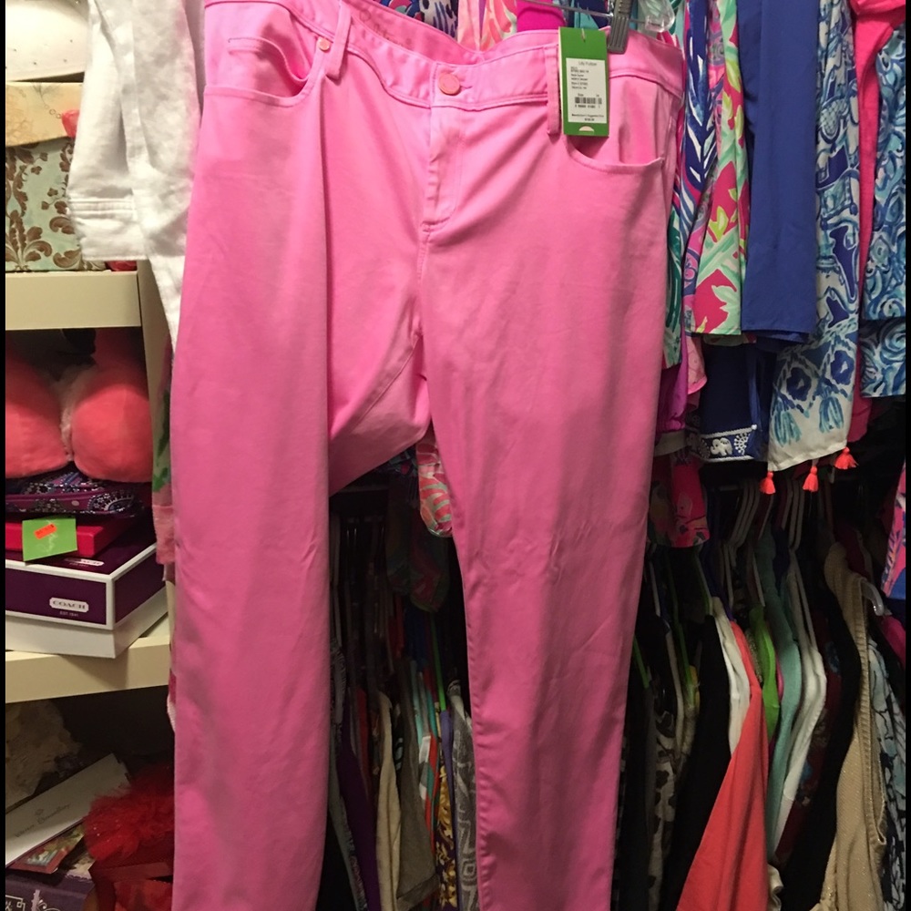 NWT Lilly Pulitzer Tropical Pink Skinny Minis