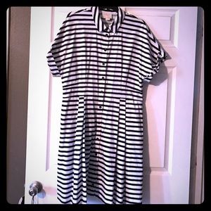 Kate spade painterly shirt dress