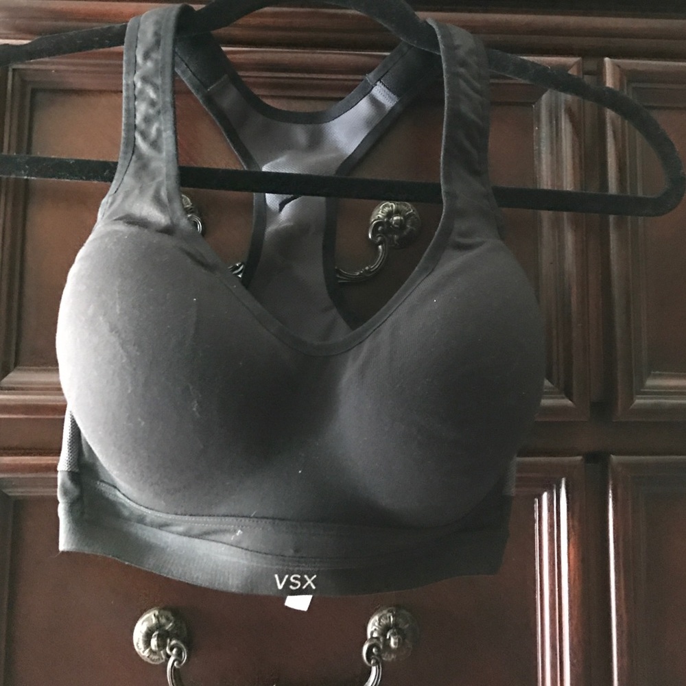 Victoria Secret sport bra black and grey. 32DD