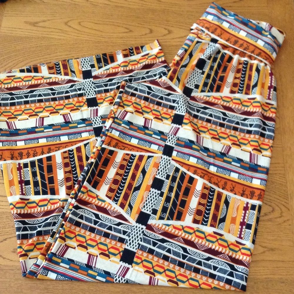 J&K  Multi Color, Graphic Design Palazzo Pants!