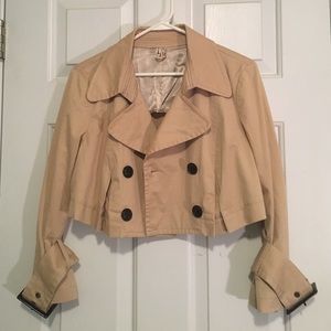 Light Tan Free People Short Cut Jacket