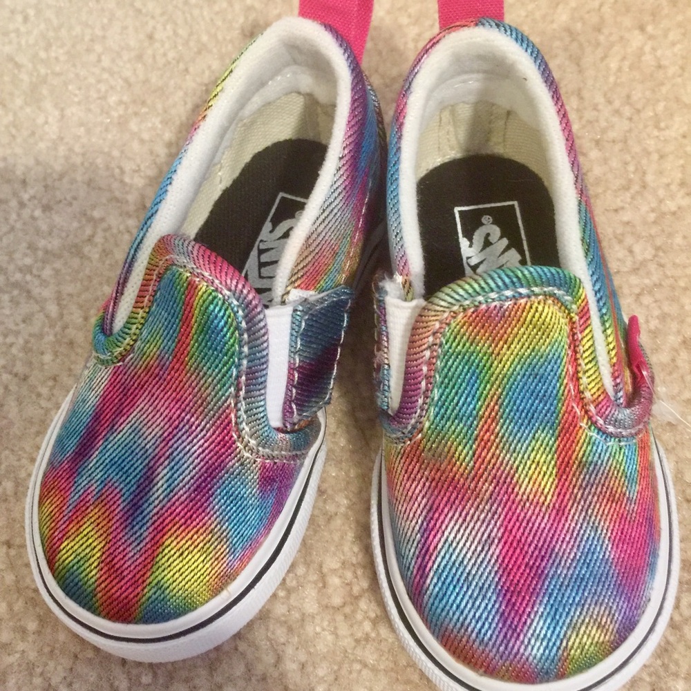 Rainbow toddler vans