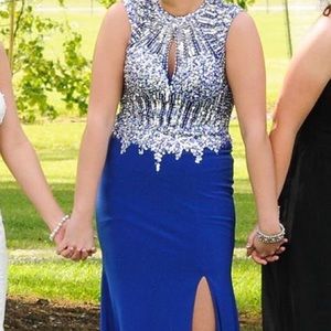 Royal blue prom dress