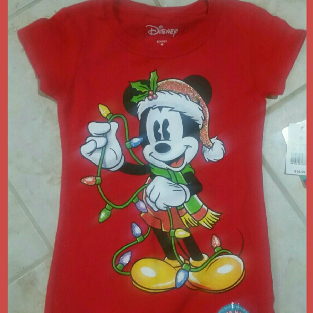 Disney Christmas Musical Shirt NWT
