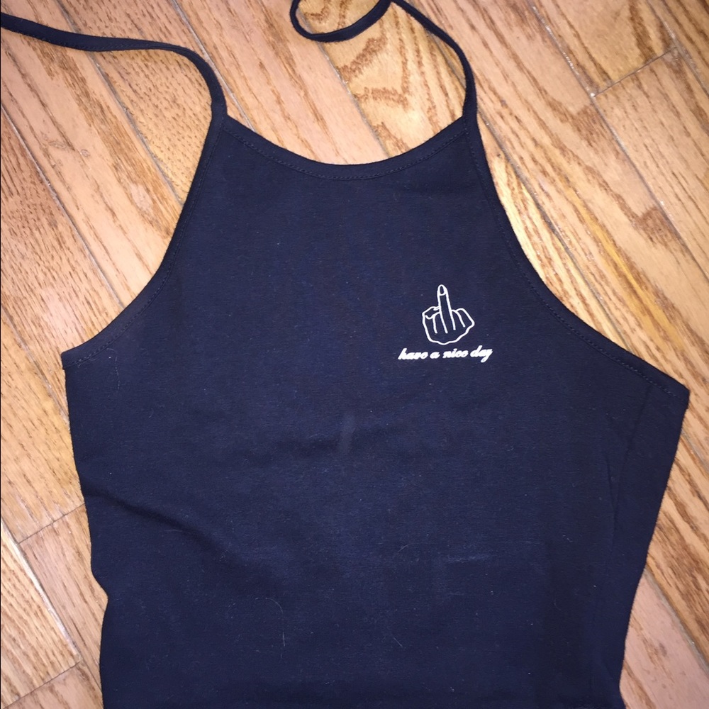 Pacsun black halter top