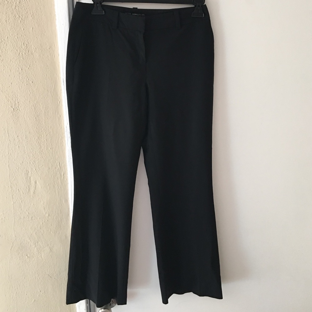 Black flared dress pants