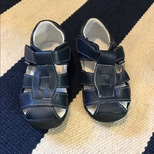 Pediped (navy) leather sandal