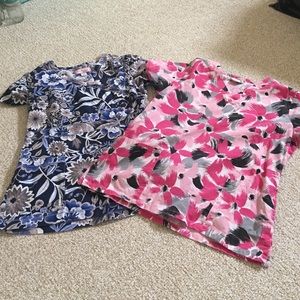 BUNDLE-- 2 scrubs tops