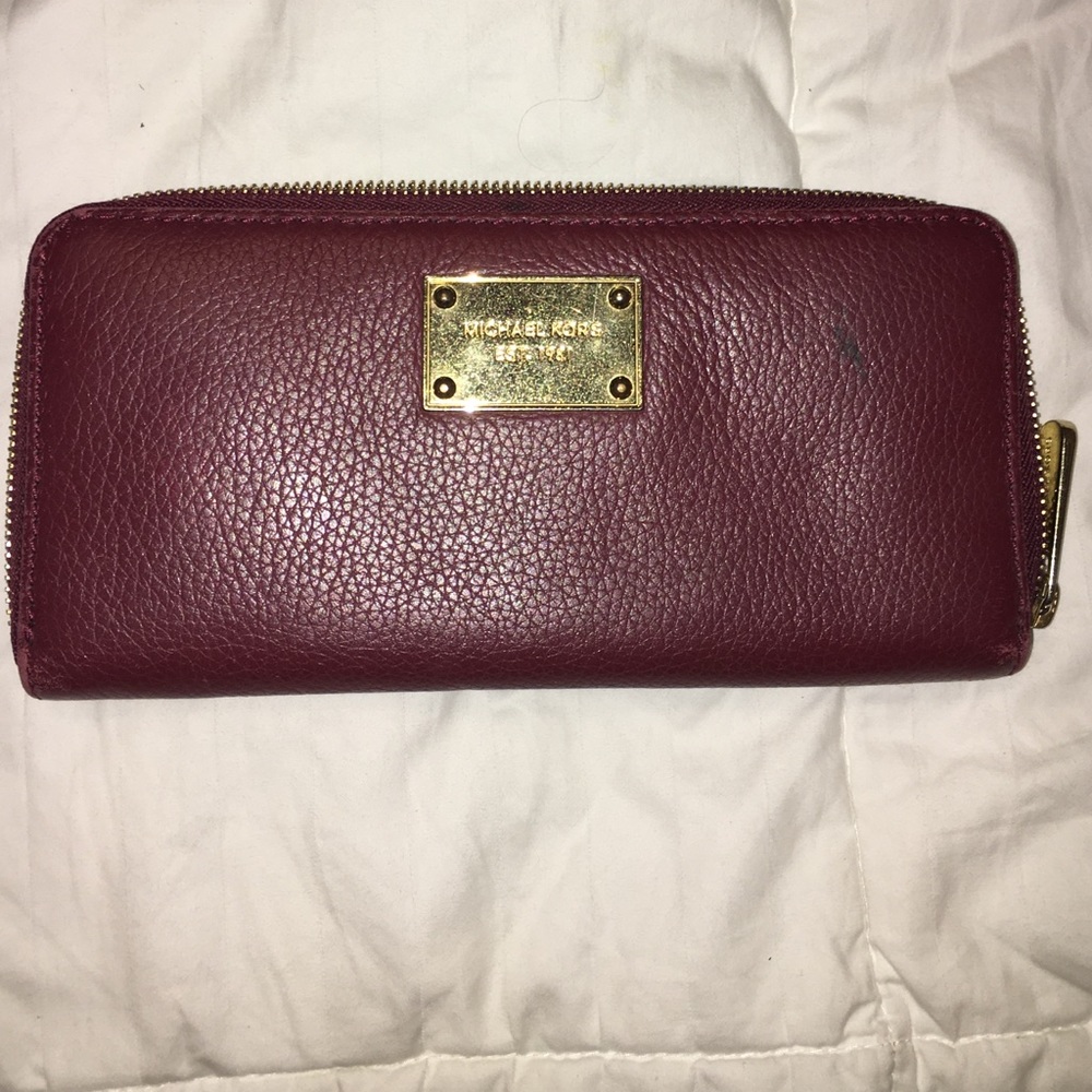 Crimson Michael Kors Wallet