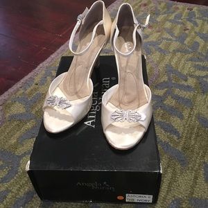 Angela Nuran Astoria II Shoes- Ivory Silk