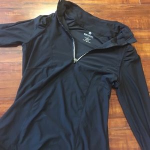 Zip up exercise top