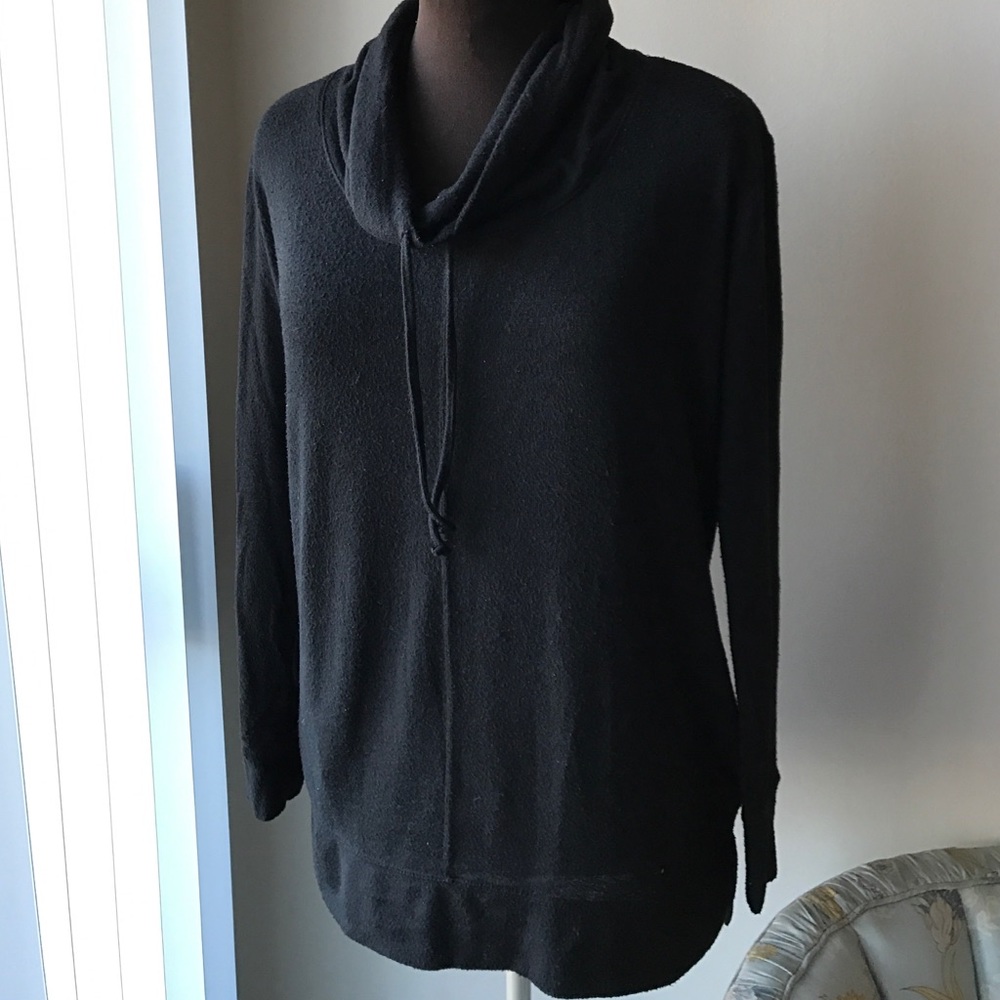 Aerie "Just Add Leggings" Black Cowl Sweater S