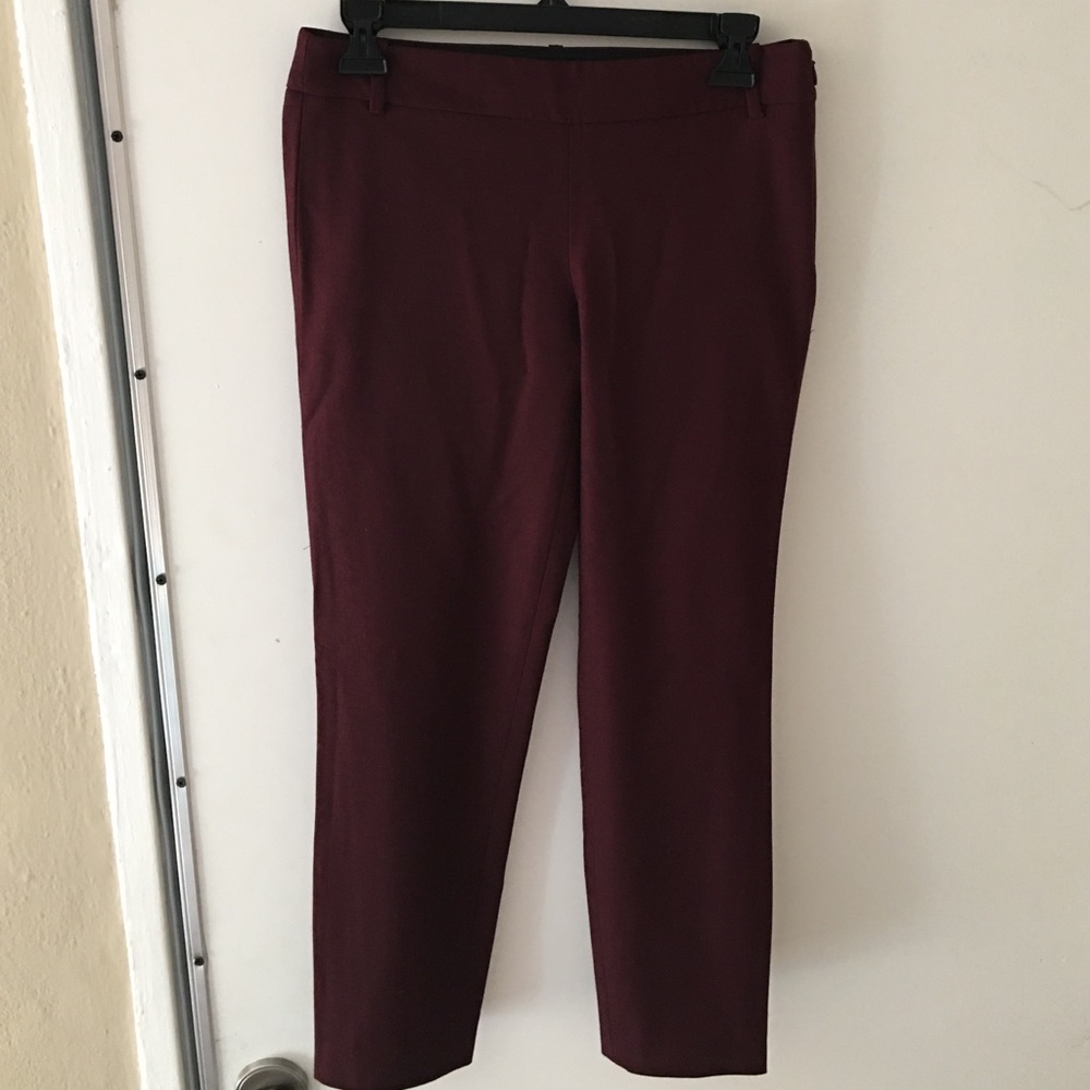 Velvet ankle dress pants
