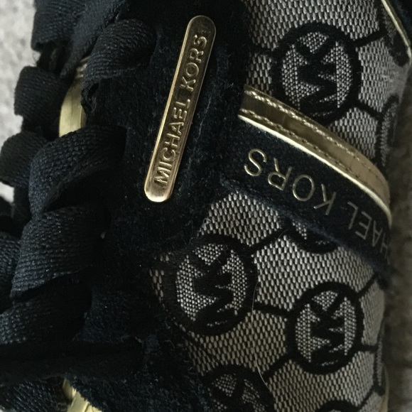 Michael Kors Black and Gold Sneakers - Picture 4 of 4