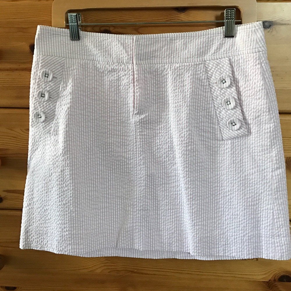 Lilly Pulitzer seersucker skirt