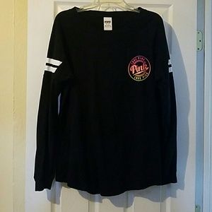 VS PINK long sleeve campus tee M