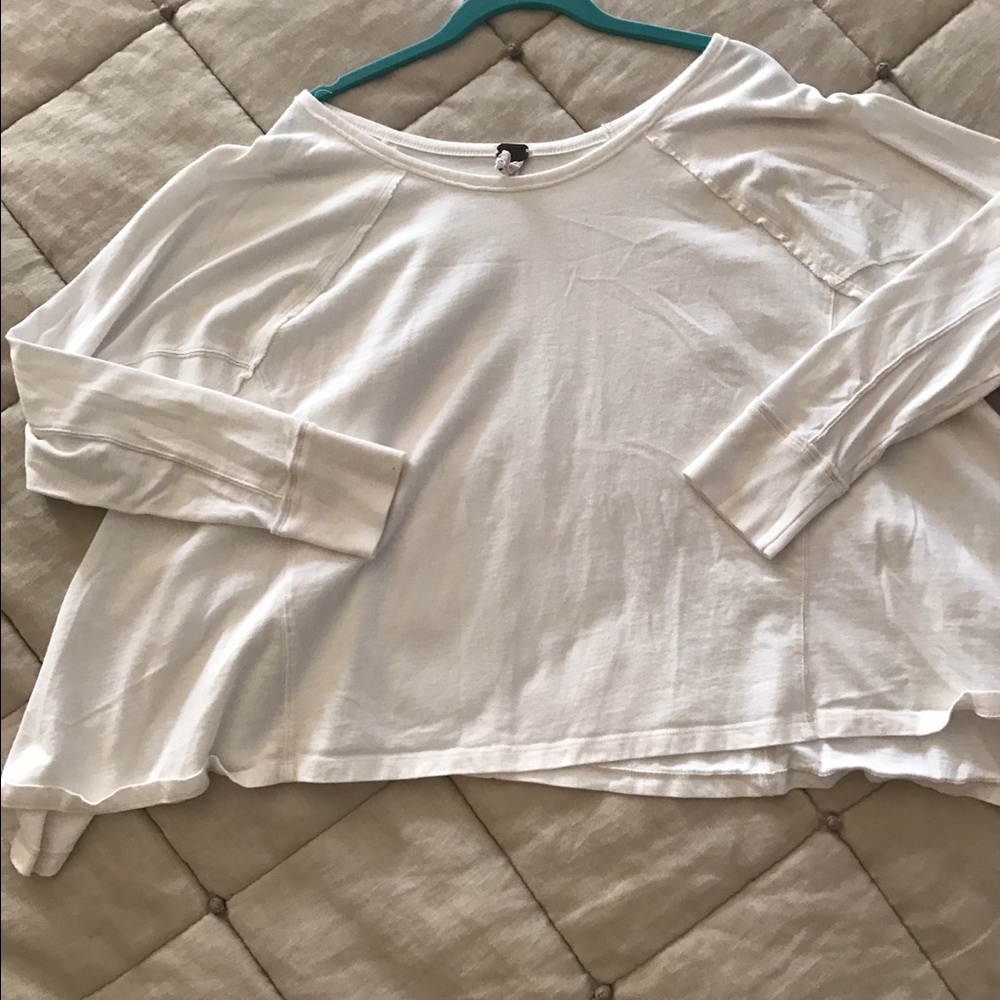 Free people white trapeze top small