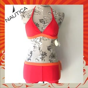 ~Nautica NWT 2-Piece Colorblock Sexy Swimsuit Set~