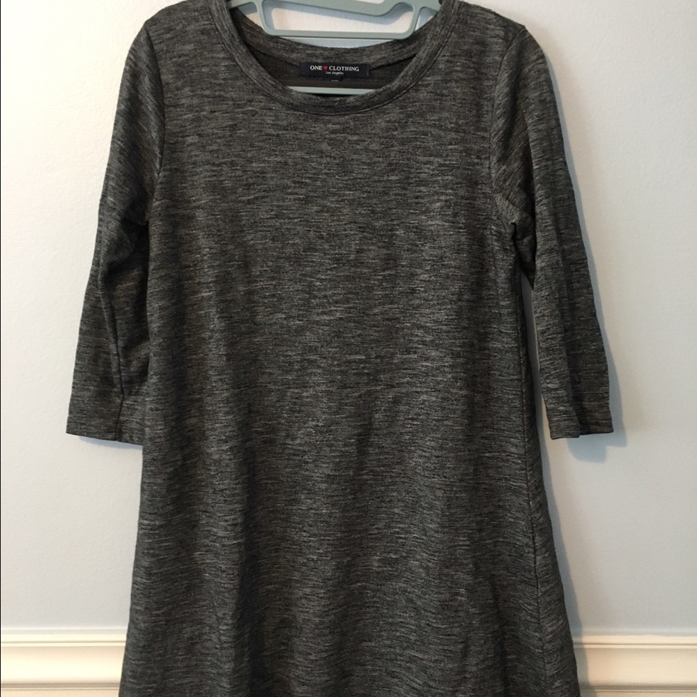Grey flowy dress