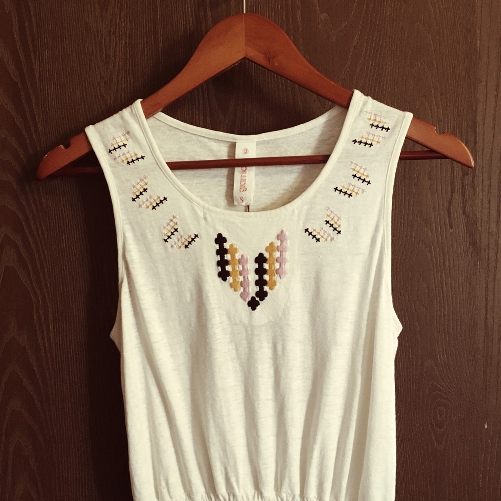 Gramicci embroidered collar dress