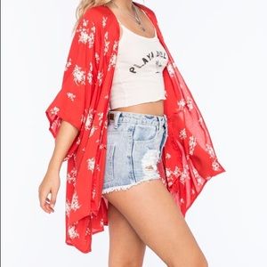 Billabong Red Kimono