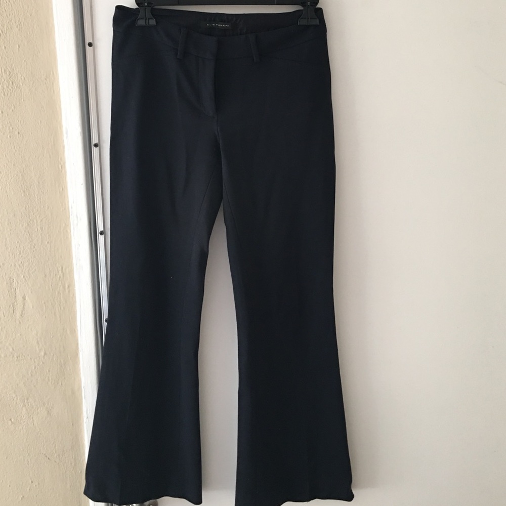 Dark navy blue flared pants