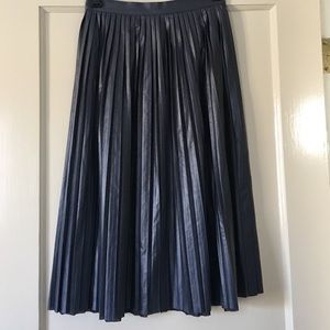 Pleated Midi Skirt