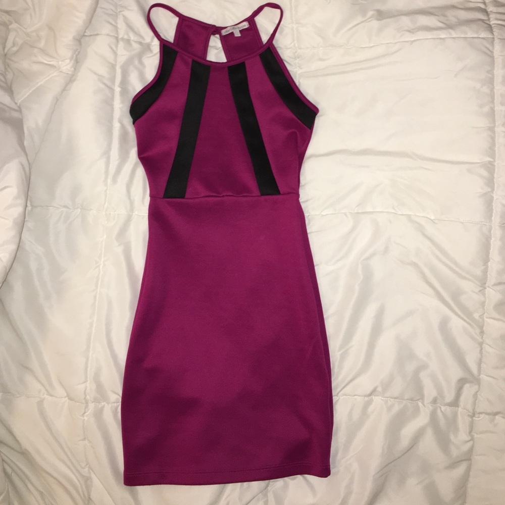 Purple mini dress