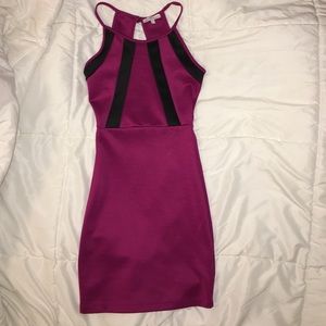 Purple mini dress
