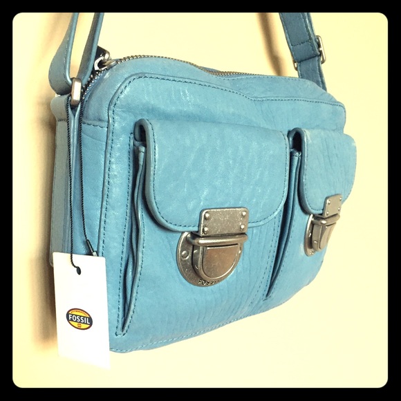 Fossil Handbags - SALE! 🆕💎FOSSIL💎Riley Light Blue Crossbody Bag!