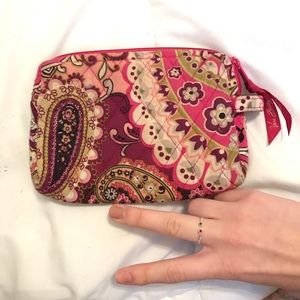 Vera Bradley baggie! Honestly great for anything!