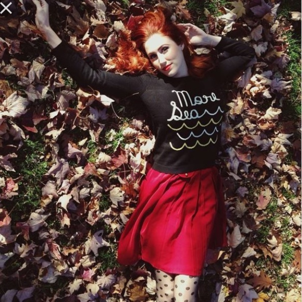DEAR CREATURES XS TUESDAY SKIRT (red) rare