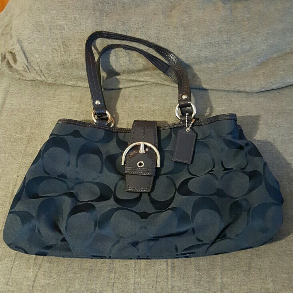 Navy Coach purse
