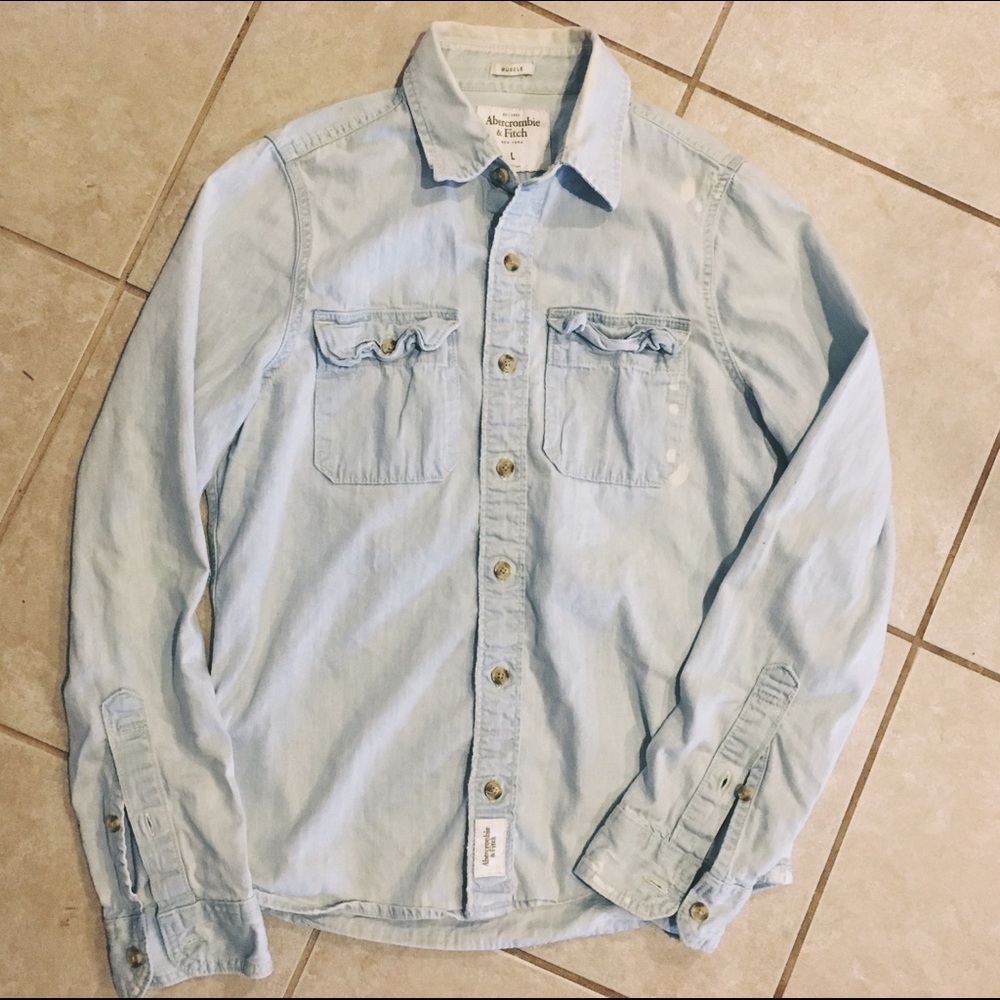 Men's Denim Shirt - Abercrombie & Fitch