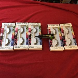 Wet n wild eyelashes + kiss eyelash adhesive