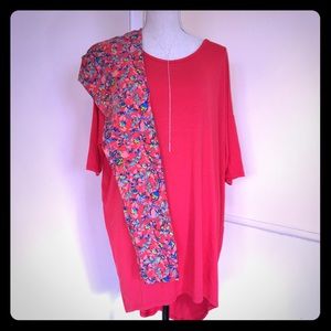 LuLaRoe TC Floral leggings and Irma Set