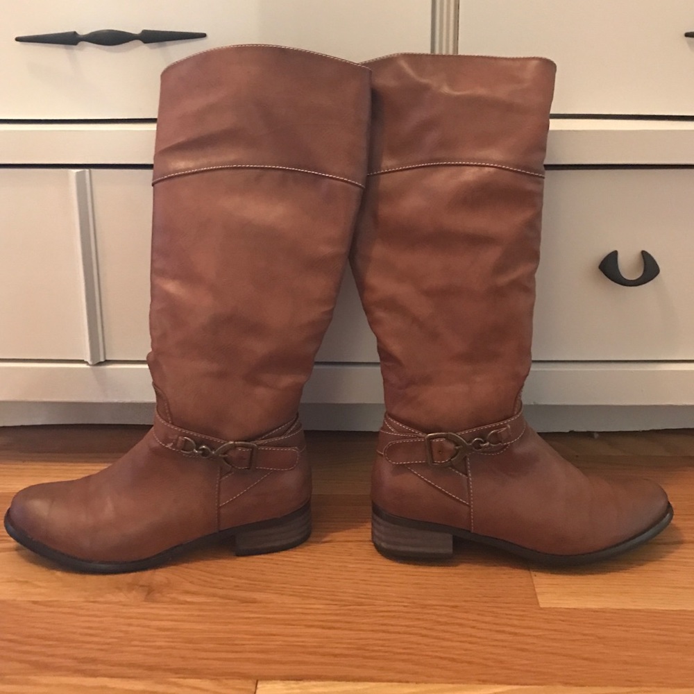 Cognac Riding Boots by Italina