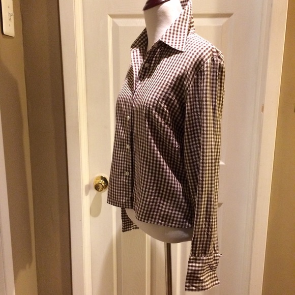 Tracy M. Cropped button down shirt. - Picture 4 of 4